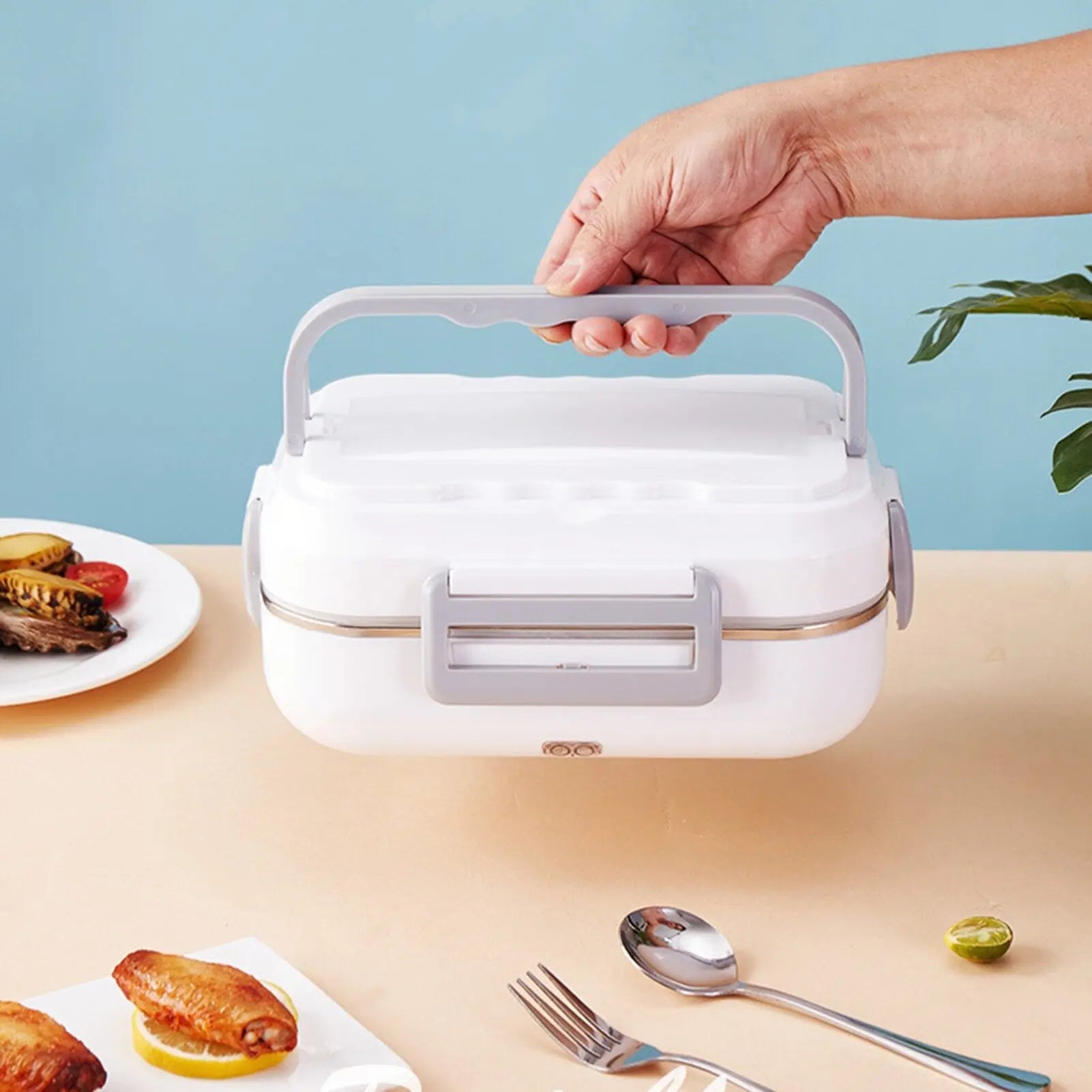 Tragbare Beheizbare Lebensmittel Lunchbox Essen aufwärmen Geschirrset Tragbare Beheizbare Lebensmittel Lunchbox Essen aufwärmen Geschirrset